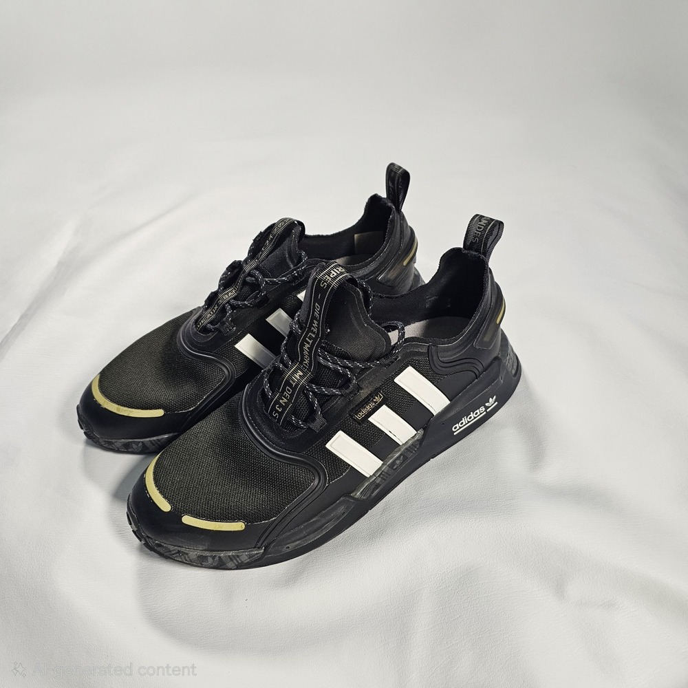 Adidas Originals NMD_V3 – Core Black/Cloud White/Gold Metallic – Men's 12